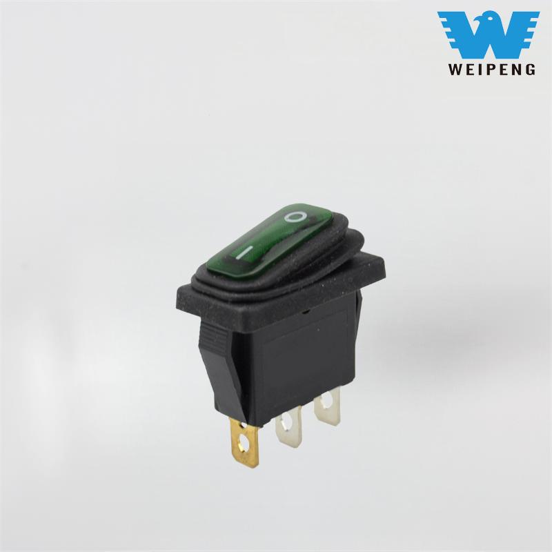 3-Pin 2-Mövqe Roker Switch Toz və Yağa davamlıdır