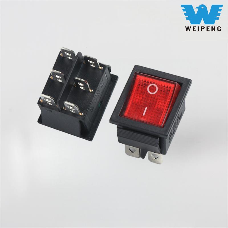 Kcd4 Su Dispenser Rokker Açar 2-Mövqe 6-Pin
