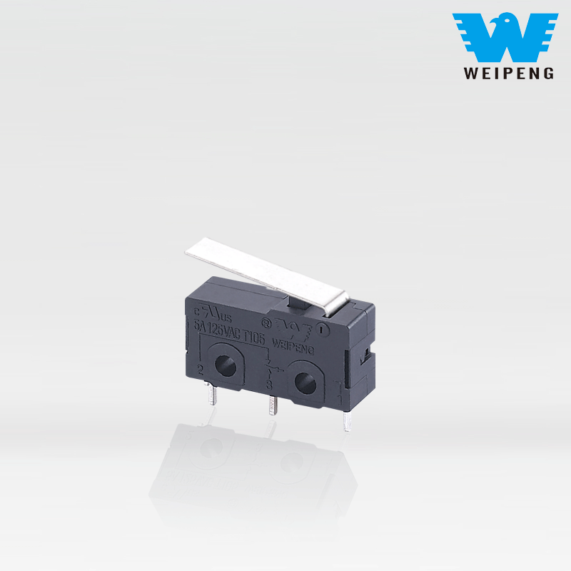 Weipeng 3-Pin 5A 25t125 Espresso Maşını üçün Düz Saplı Mikro Açar